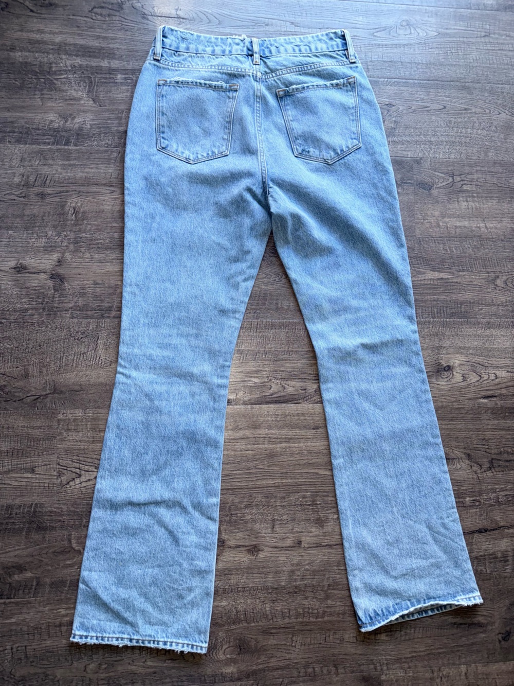 FRAME - Le Super High Rise Mini Boot jeans Light Blue Women's Jeans SIZE 27 - Picture 4 of 16